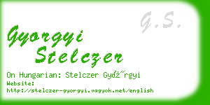 gyorgyi stelczer business card